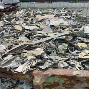 shredded aircraft aluminum scrap