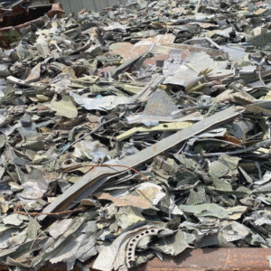 shredded aircraft aluminum scrap
