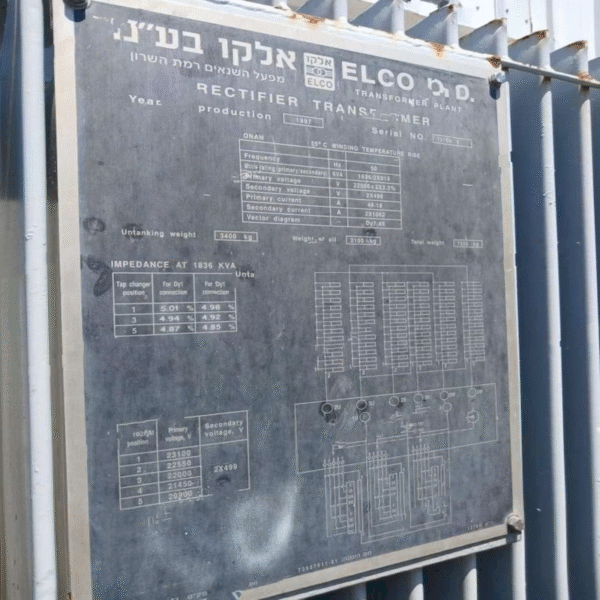 transformer scrap Israel